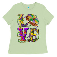Matcha mardi gras love with king cake Ladies Tee - RanaPortraitStore