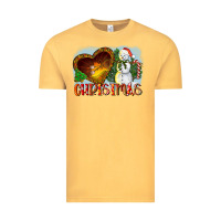 Vintage Mustard Christmas Snowman Vintage Tee - LillyAllenDesigns