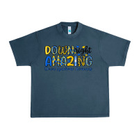 Midnight Navy down right amazing down syndrome awareness Urban Heavy Tee - Artiststas