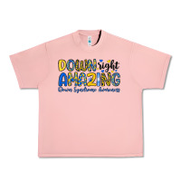 Salmon down right amazing down syndrome awareness Urban Heavy Tee - Artiststas