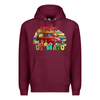 Burgundy Cinco de mayo truck Premium Hoodie - FaDigitalArtStudio