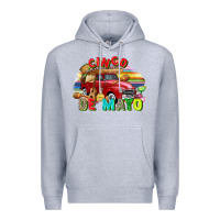 Heather Grey Cinco de mayo truck Premium Hoodie - FaDigitalArtStudio