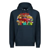 Navy Cinco de mayo truck Premium Hoodie - FaDigitalArtStudio