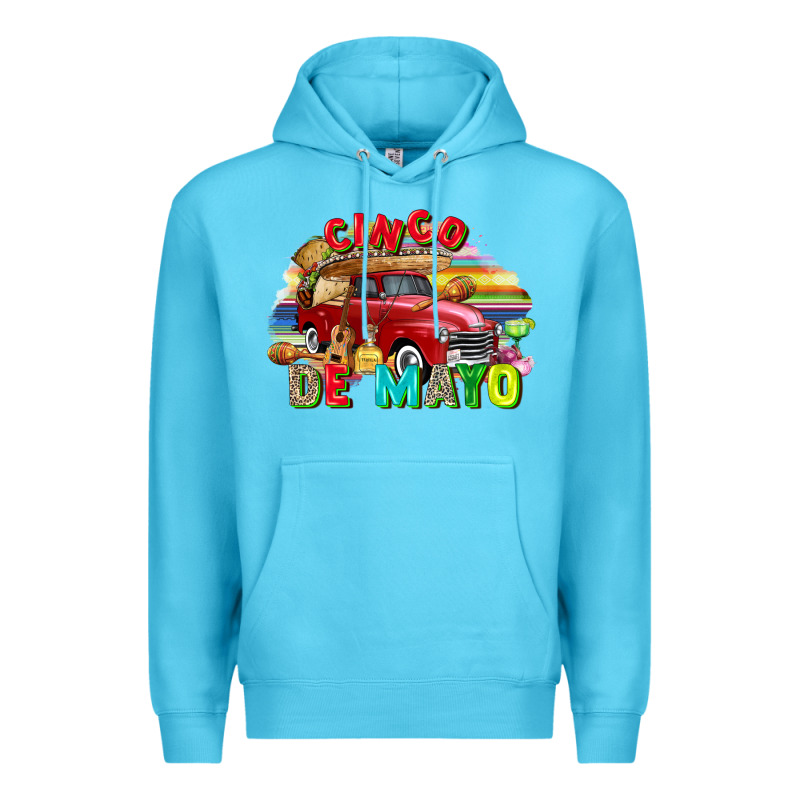 Cinco De Mayo Truck Premium Hoodie by FaDigitalArtStudio | Teevron