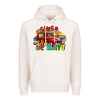 Pale Pink Cinco de mayo truck Premium Hoodie - FaDigitalArtStudio