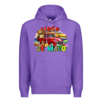 Purple Cinco de mayo truck Premium Hoodie - FaDigitalArtStudio