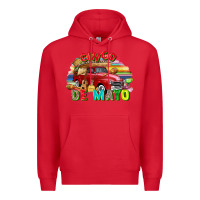 Red Cinco de mayo truck Premium Hoodie - FaDigitalArtStudio