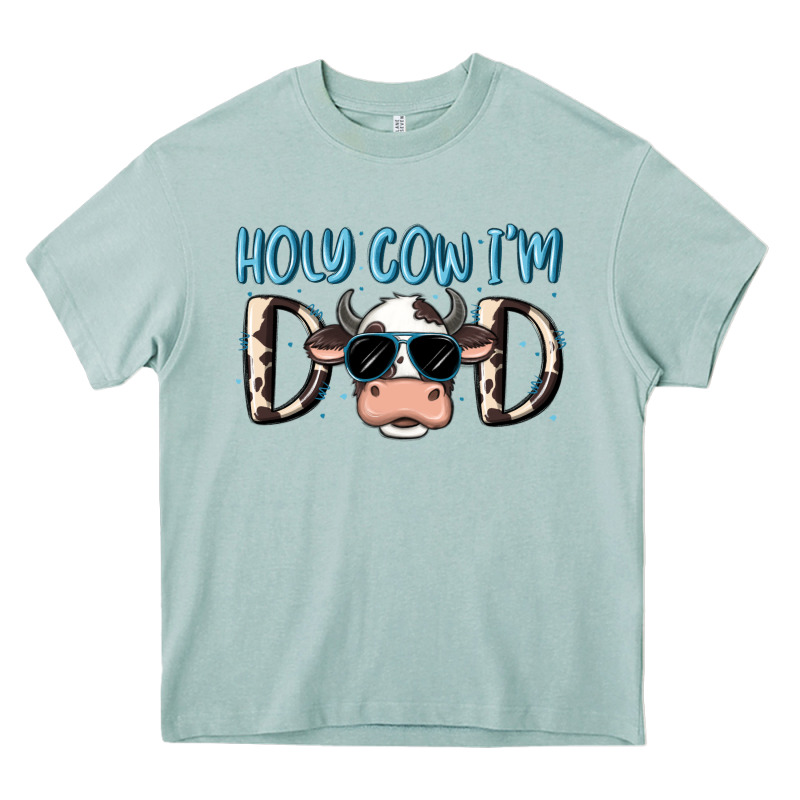 Holy Cow I'm Dad Heavy Core Tee by MaliasSmallBusiness | Teevron