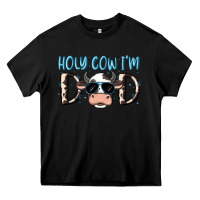 Black holy cow i'm dad Heavy Core Tee - MaliasSmallBusiness