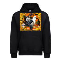 Black panda halloween Urban Hoodie - LillyAllenDesigns