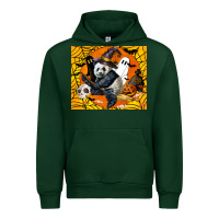 Forest Green panda halloween Urban Hoodie - LillyAllenDesigns