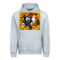 Heather Grey panda halloween Urban Hoodie - LillyAllenDesigns