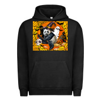 Pigment Black panda halloween Urban Hoodie - LillyAllenDesigns