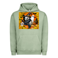 Pigment Oil Green panda halloween Urban Hoodie - LillyAllenDesigns