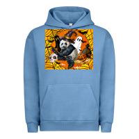Pigment Pebble Blue panda halloween Urban Hoodie - LillyAllenDesigns