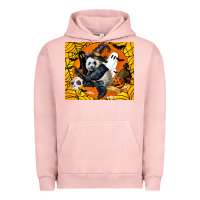 Pigment Salmon panda halloween Urban Hoodie - LillyAllenDesigns