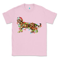 Bubblegum Pink christmas bengal cat Classic Tee - LillyAllenDesigns