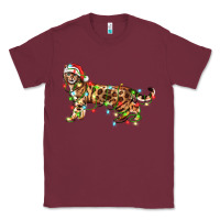 Burgundy christmas bengal cat Classic Tee - LillyAllenDesigns