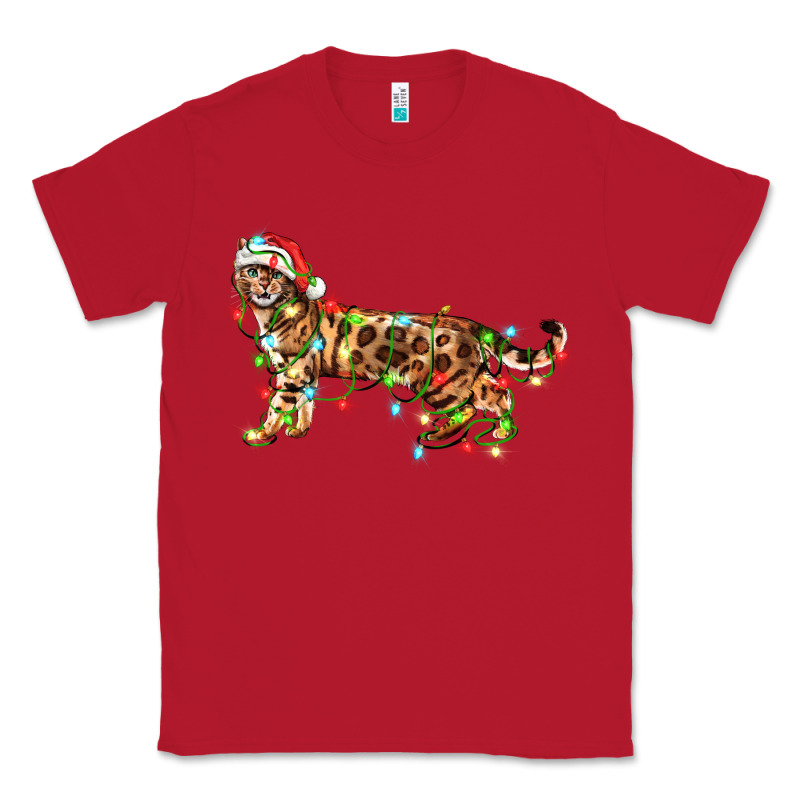 Christmas Bengal Cat Classic Tee by LillyAllenDesigns | Teevron