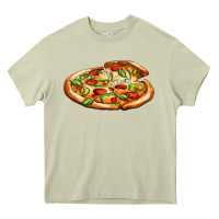 Mossy big pizza Heavy Core Tee - AdoDesignShop
