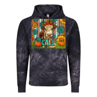 Cloud Black Western Fall Cow Vintage Hoodie - LillyAllenDesigns