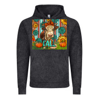 Vintage Black Western Fall Cow Vintage Hoodie - LillyAllenDesigns