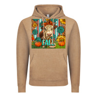 Vintage Coffee Western Fall Cow Vintage Hoodie - LillyAllenDesigns