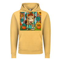 Vintage Mustard Western Fall Cow Vintage Hoodie - LillyAllenDesigns