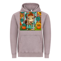 Vintage Zinc Western Fall Cow Vintage Hoodie - LillyAllenDesigns