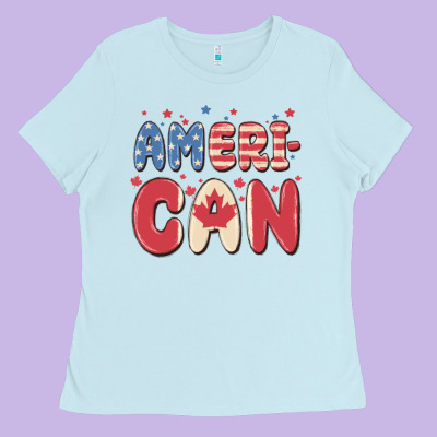 American Ladies Tee Designed By Maliassmallbusiness