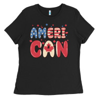 Black American Ladies Tee - MaliasSmallBusiness