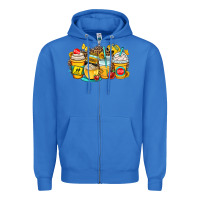 True Royal school bus coffee cups Zipper Hoodie - OliviaCreatesArt