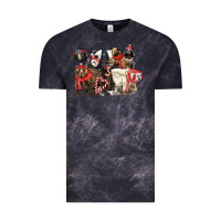 Cloud Black Christmas Bear Family Vintage Tee - LillyAllenDesigns