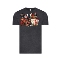 Vintage Black Christmas Bear Family Vintage Tee - LillyAllenDesigns