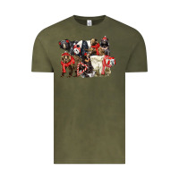 Vintage Olive Christmas Bear Family Vintage Tee - LillyAllenDesigns