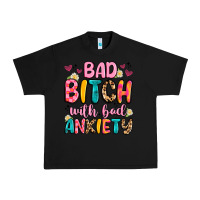 Black bad bitch with bad anxiety Urban Heavy Tee - Artiststas