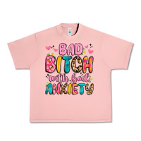 Salmon bad bitch with bad anxiety Urban Heavy Tee - Artiststas