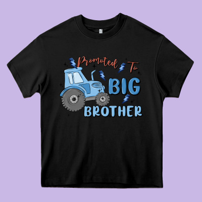 Promoted To Big Brother Heavy Core Tee Designed By Maliassmallbusiness