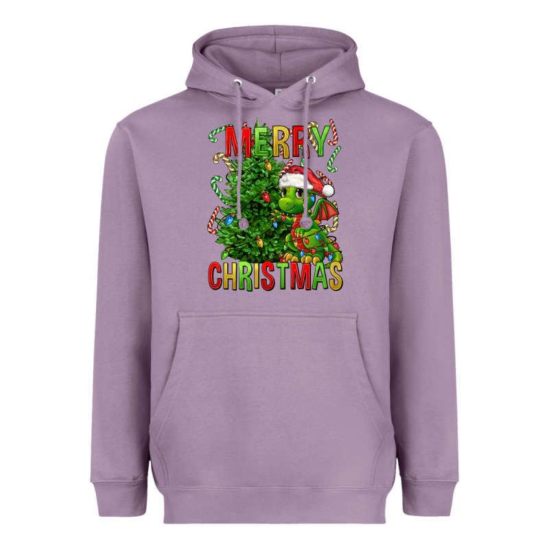 Merry Christmas Dragon Heavyweight Hoodie by FaDigitalArtStudio | Teevron