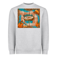 Heather Grey just here for the pie Heavyweight Sweatshirt - TumblerDesignByShophia