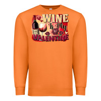 Carrot Wine İs My Valentine Fa Premium Sweatshirt - FaDigitalArtStudio