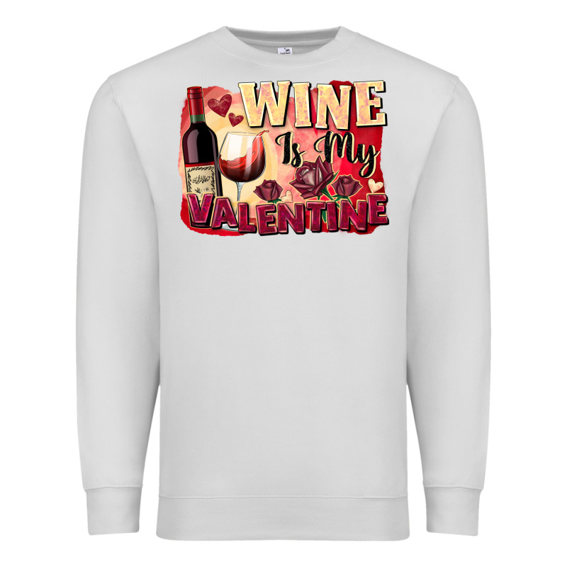 Wine İs My Valentine Fa Premium Sweatshirt by FaDigitalArtStudio | Teevron