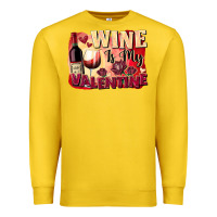 Lemon Wine İs My Valentine Fa Premium Sweatshirt - FaDigitalArtStudio