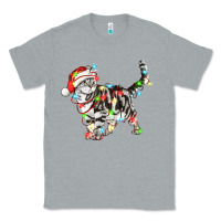 Heather Grey christmas american shorthair cat Classic Tee - LillyAllenDesigns