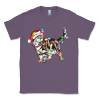 Lavender christmas american shorthair cat Classic Tee - LillyAllenDesigns