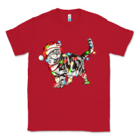 Red christmas american shorthair cat Classic Tee - LillyAllenDesigns