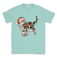 Seafoam christmas american shorthair cat Classic Tee - LillyAllenDesigns