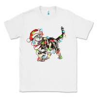 White christmas american shorthair cat Classic Tee - LillyAllenDesigns