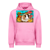 Fuchsia Pink Guinea Pig Kid's Urban Hoodie - LillyAllenDesigns