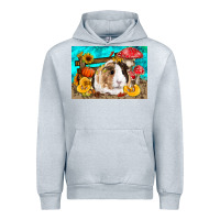 Heather Grey Guinea Pig Kid's Urban Hoodie - LillyAllenDesigns